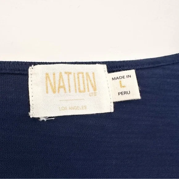 Nation LTD Arabelle Party Tee Navy - Picture 9 of 16